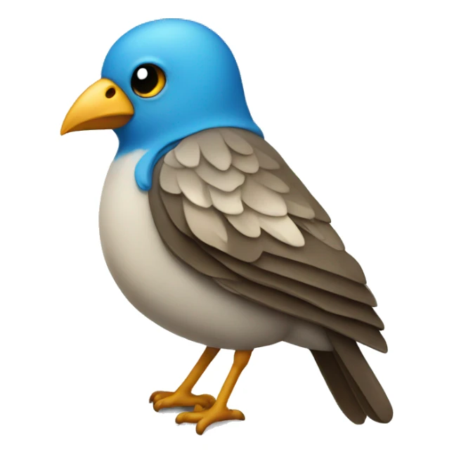 Bird wearing a Star of David on a necklace  sticker