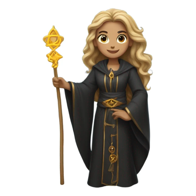 smiling woman powerful witch sticker