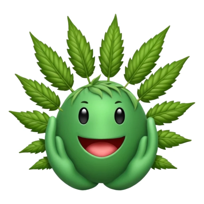 Crea un cogoyo de marihuana  sticker