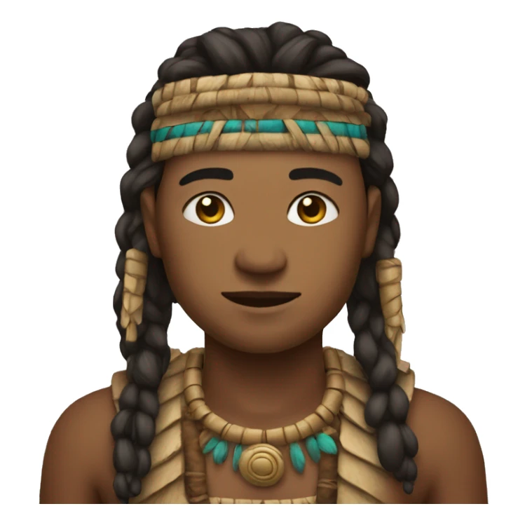 Generate an emoji of a tribe leader (whole body)+ sticker