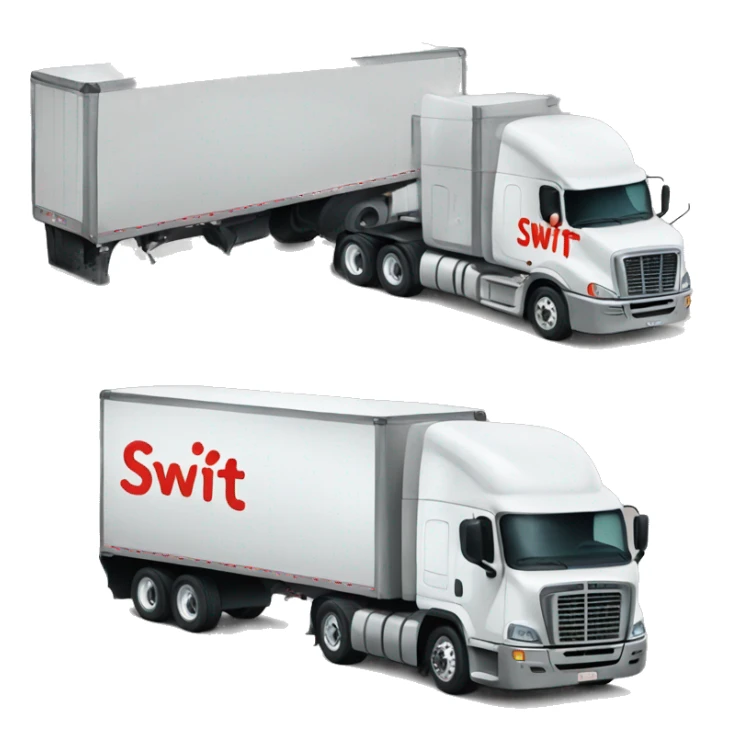 Semi truck that says swift on it sticker