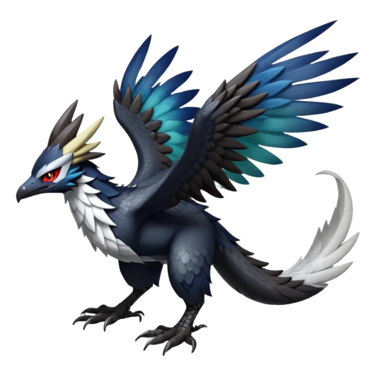 Shiny Dark Nargacuga-Silvally-Trico-Hybrid (Full body) sticker