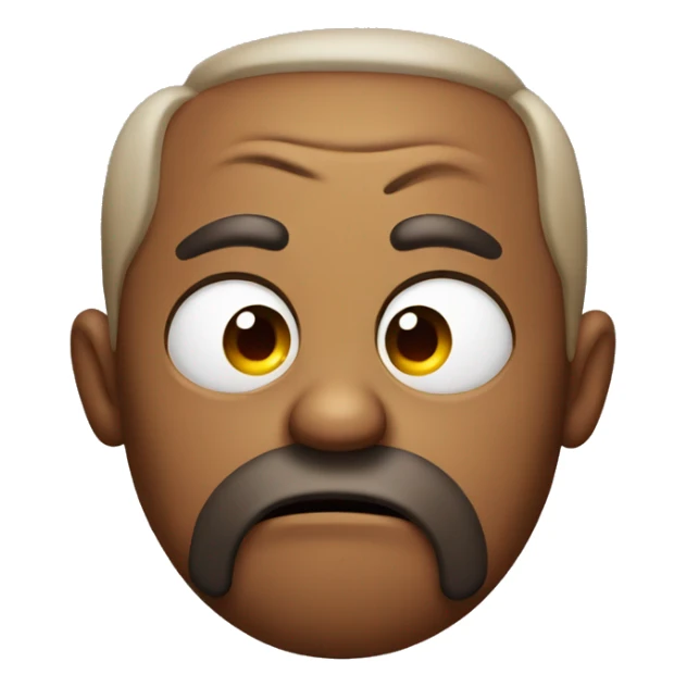 unamused emoji with tongue out sticker