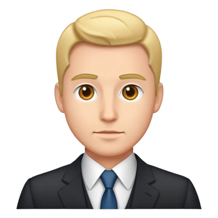 formal attire portrait of male sticker