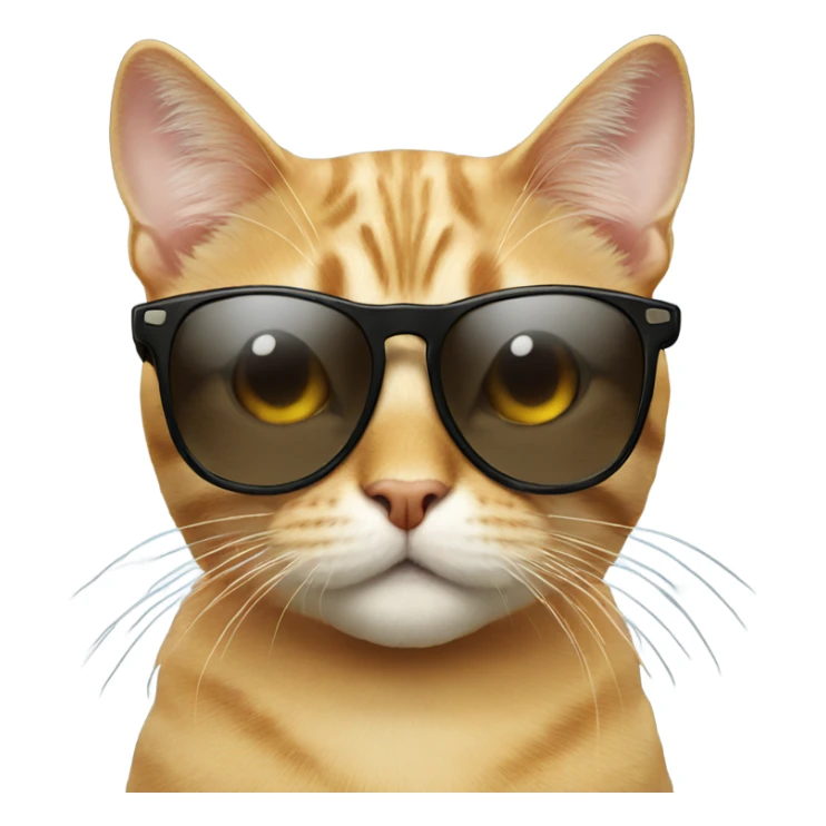 Cat with sunglasses sticker