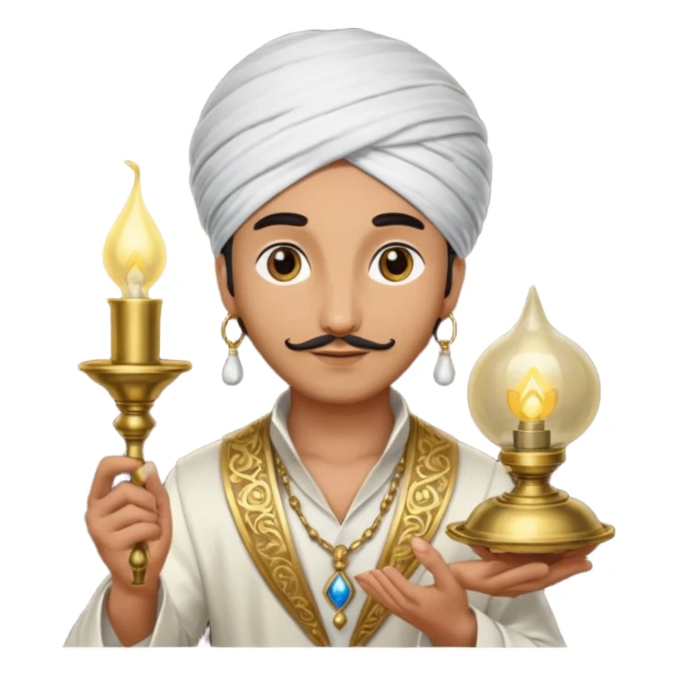 magician of the lamp sticker