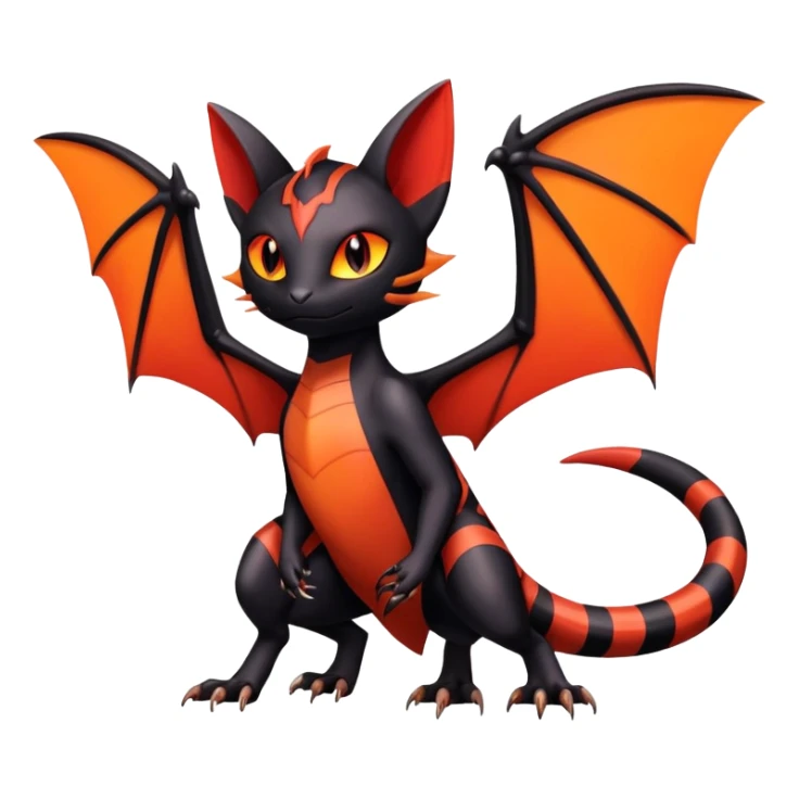 Salandit-Noibat-Litten-Hybrid (Full body) sticker