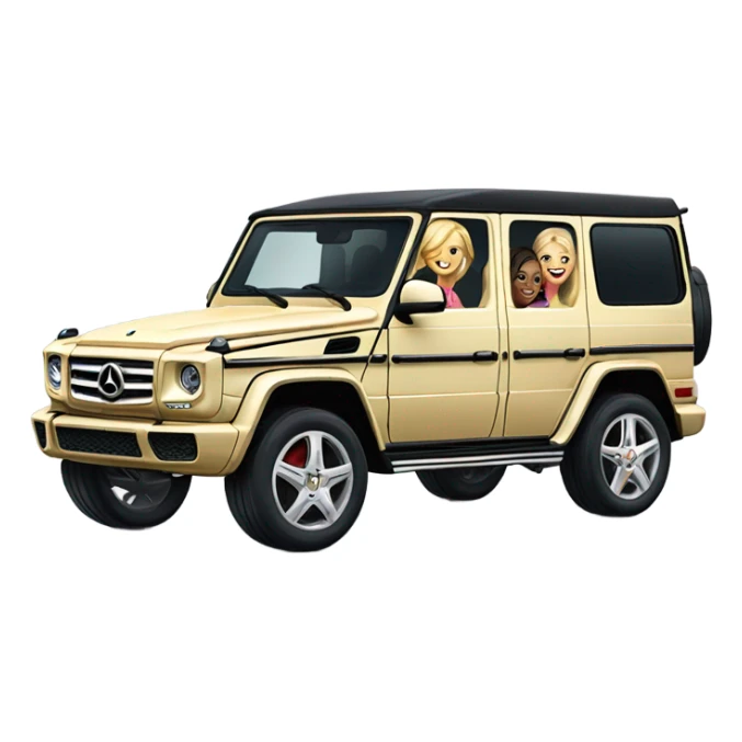 GWagon full of women sticker