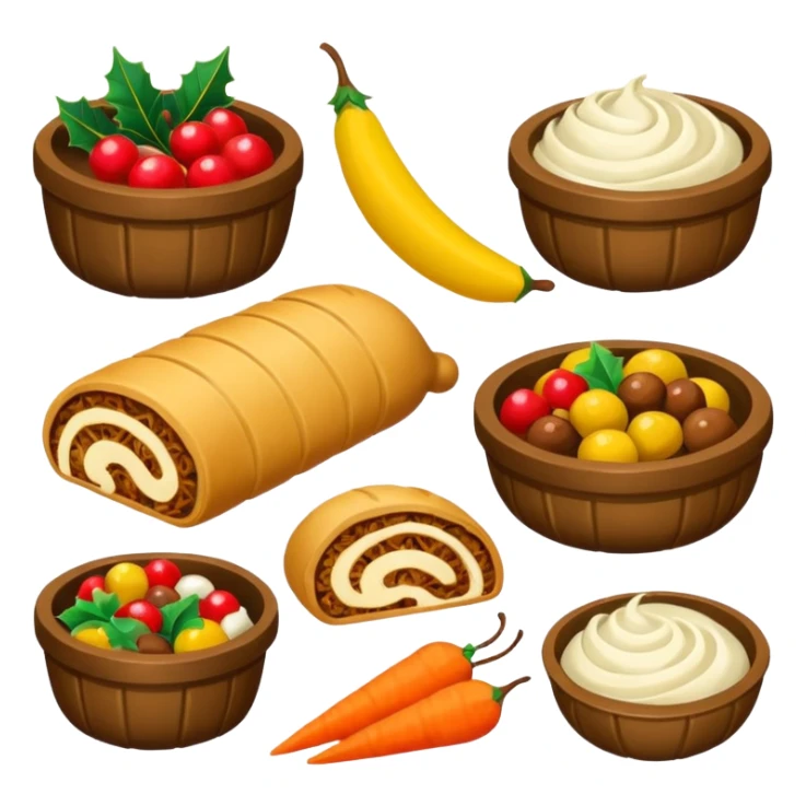 romanian christmas food sticker