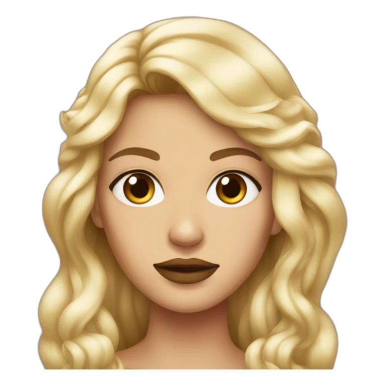 Mean Chanel Girl with long hair sticker