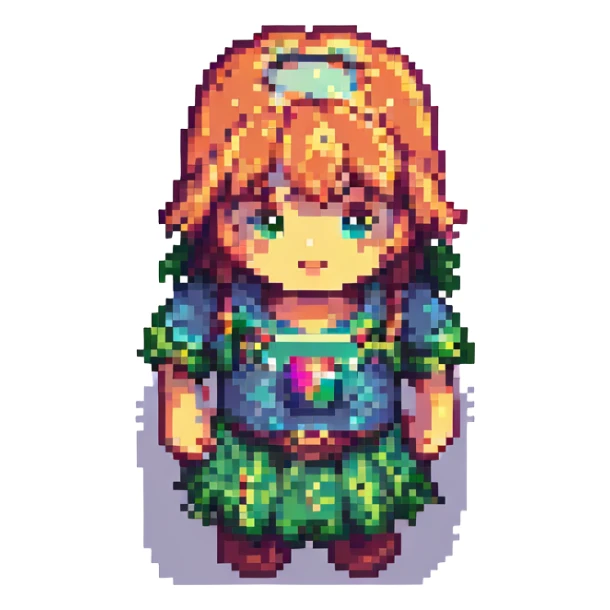 Create a pixel art effect of the photo, pixelating the image while keeping the main features recognizable and clear. sticker