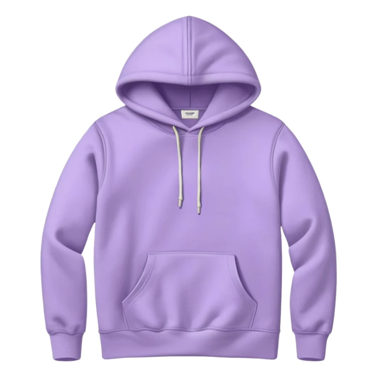 pastel purple hoodie flatlay  sticker