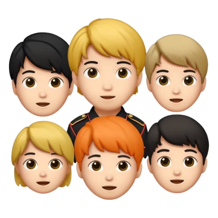 Puedes crear un emoticonos del logo de BTS y el logo de ARMY  sticker