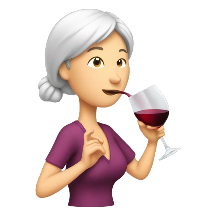 Mom Drinking wine out of decanter sticker
