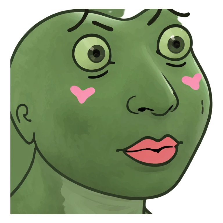 person with kisses sticker