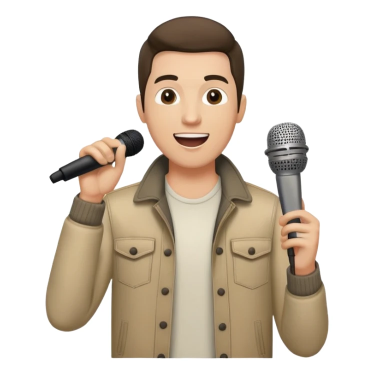 Happy Rock Pop Music Male Singer in his 30s sticker