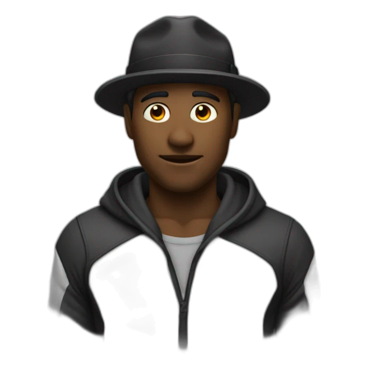 Homme noire étonnement meme sticker