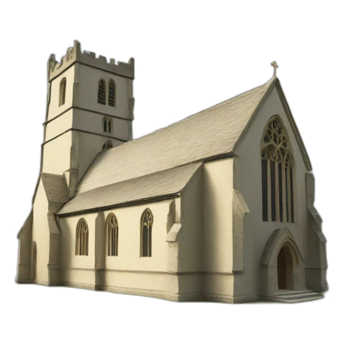 medieval english church sticker