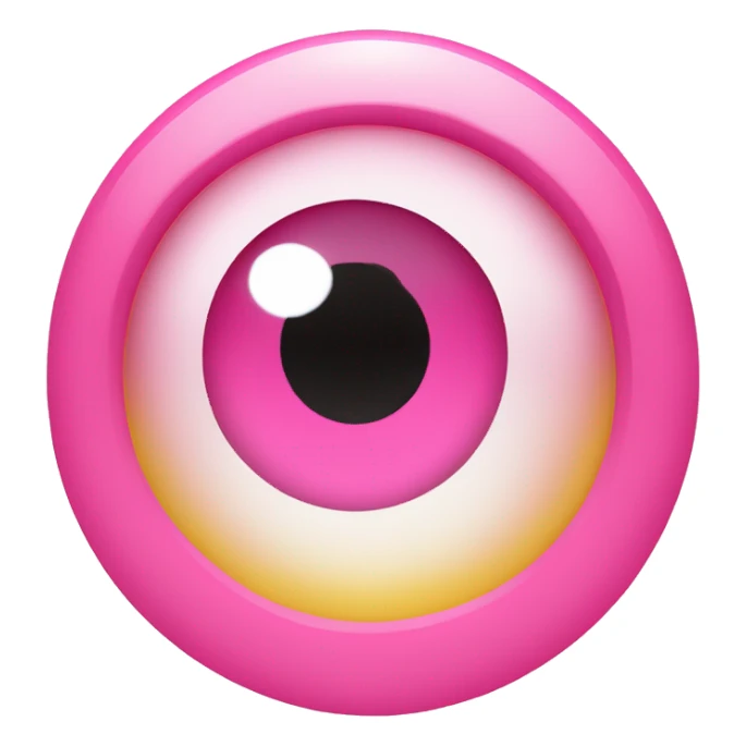 um emoji com corações rosa nos olhos e brilho nos olhos sticker