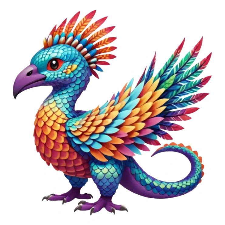 Exotic Tropical Pokémon-Fakémon-hybrid-creature (full body) sticker