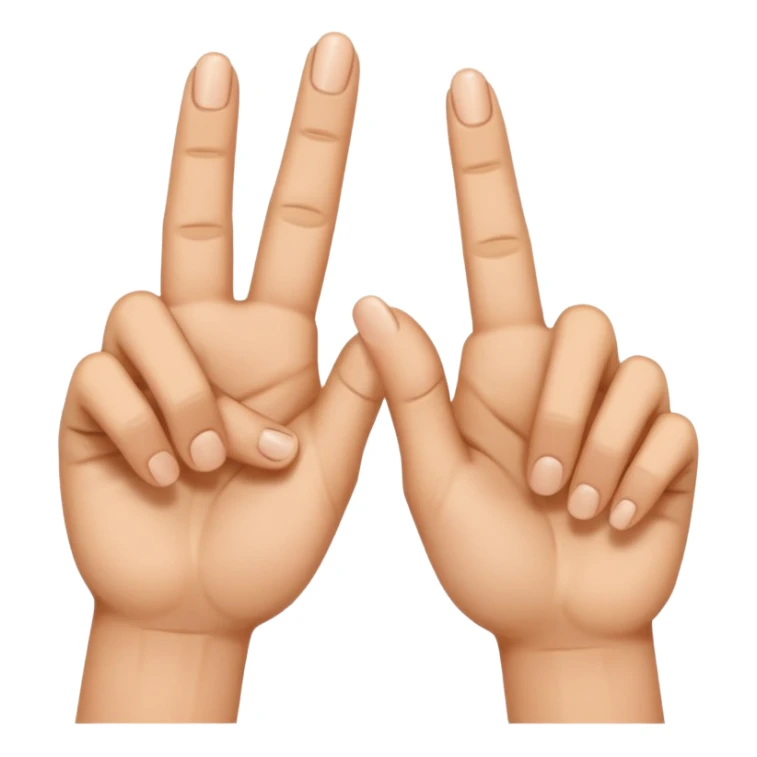deux mains qui font un Z avec leurs deux doigts sticker