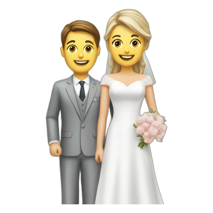 female  insurance advisor with newly wed couple sticker