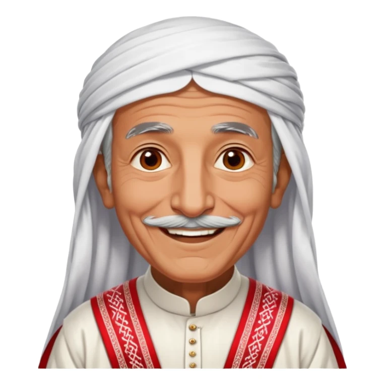 i want an old UAE grandfather wearing the tradtiitonal cloths sticker
