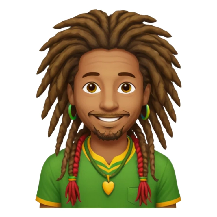 A rasta man bigging up di whole world 🎯🌍👊🏾👊🏻👊🏿🌍🎯 reggae vibes 🎶, love and unity ✨💛💚❤️, every nation stand strong 🇯🇲🌐  sticker