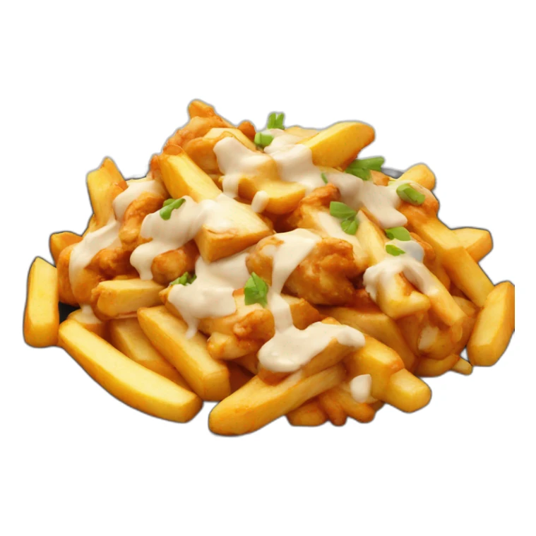 Chicken fusion poutine sticker