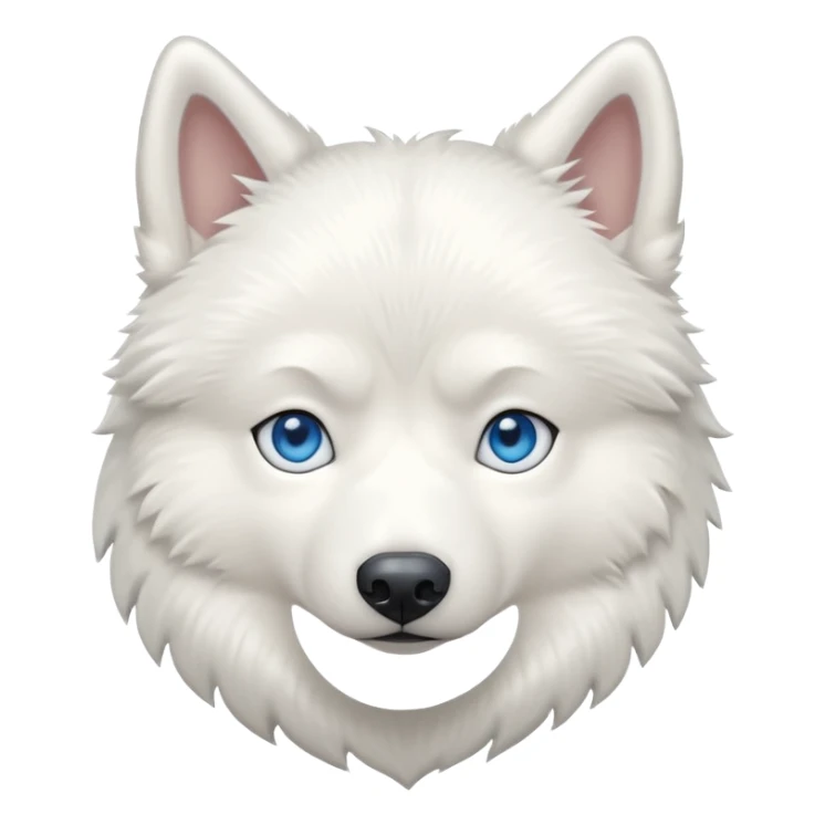 Albino husky with blue eyes sticker