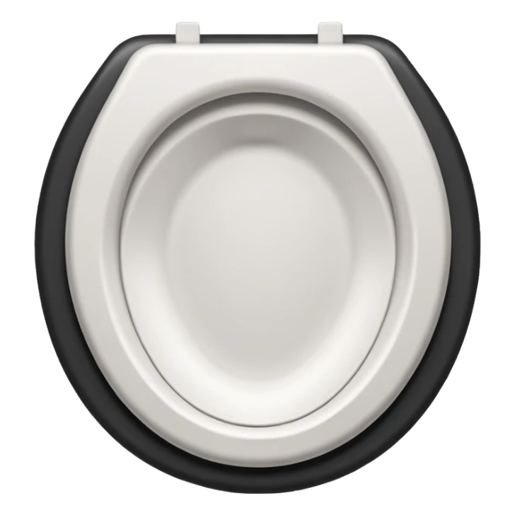 Toilet seat made of paper sticker