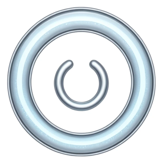 glitter white symbol of health sticker