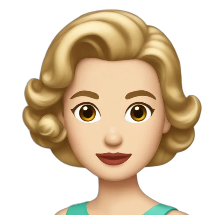 Grace kelly light brown hair sticker