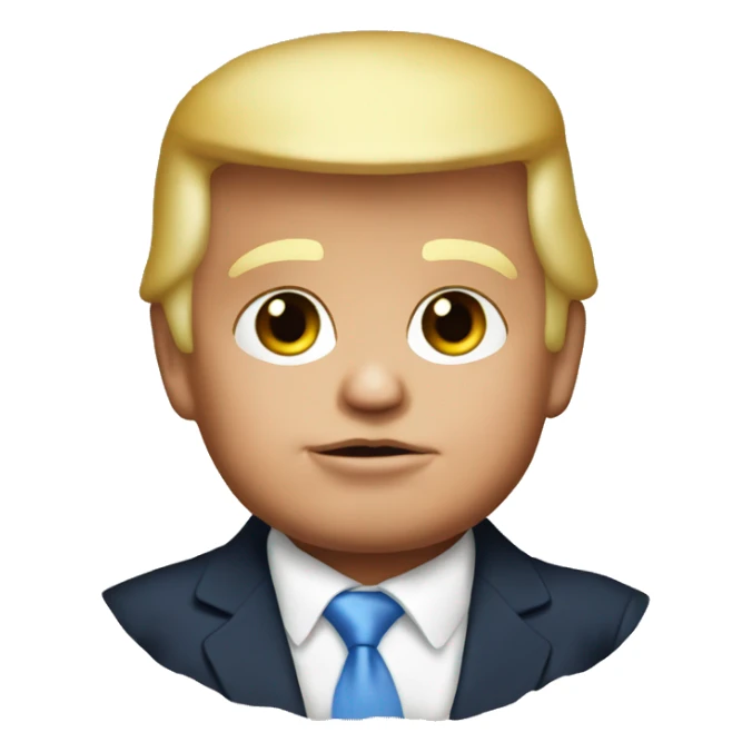 donald trump as a baby sticker