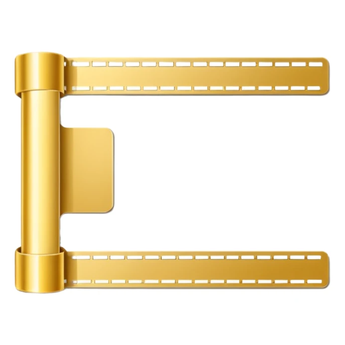 Measurement tape in gold for visiting card more options  sticker