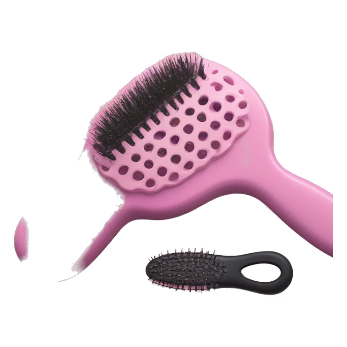 light pink hairbrush inspired by a tangle teezer  sticker