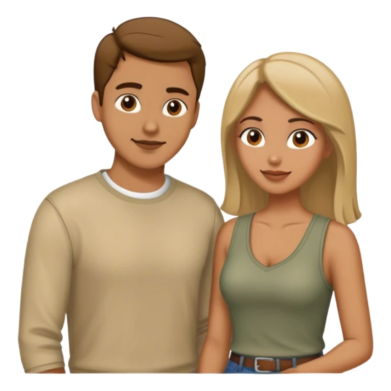 woman and man flirting  sticker