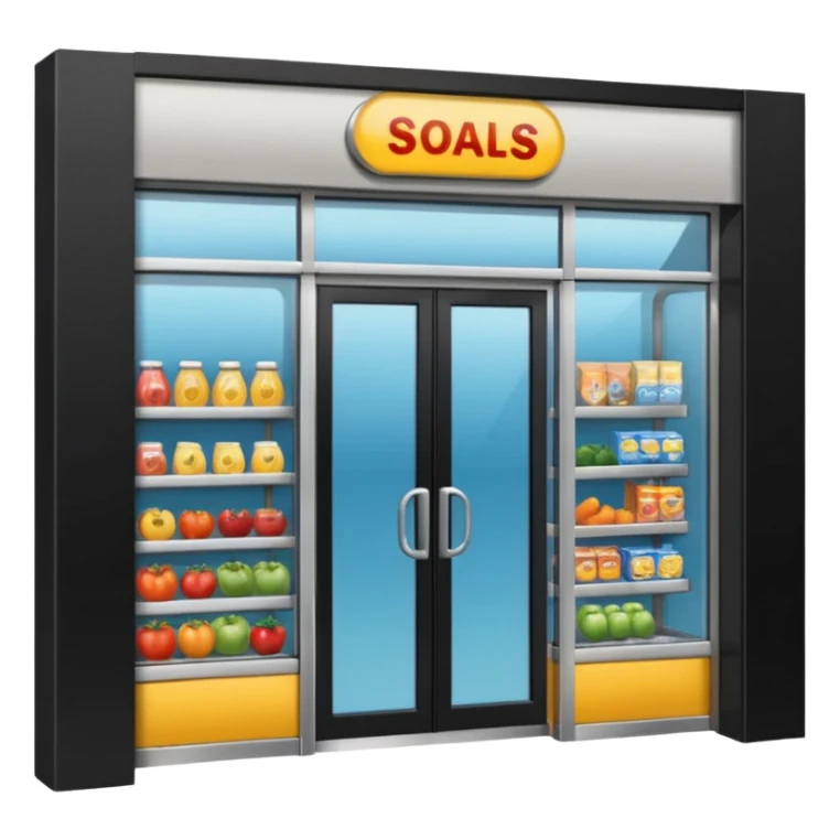 Front Supermarket🛒Entrance sticker