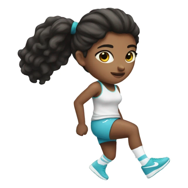 Girl with Nike socks  sticker