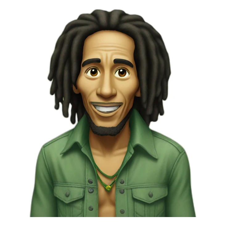 Bob marley in Jamaica sticker