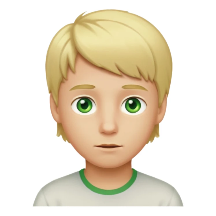 Ragazzo biondo con gli occhi verde chiaro sticker