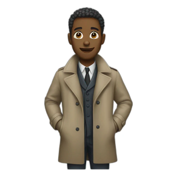 fruitdealer in a trench coat sticker