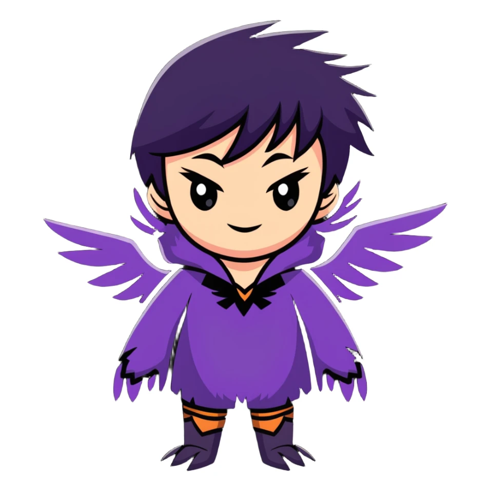 Morrigan from Dragon Age transforming into a raven sticker