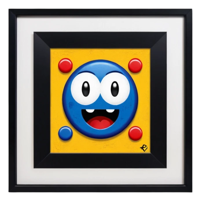 Painting that says "Get out of my game!!" sticker