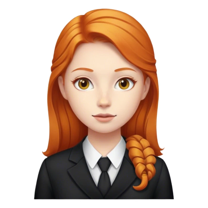 The ginger girl diplomat sticker