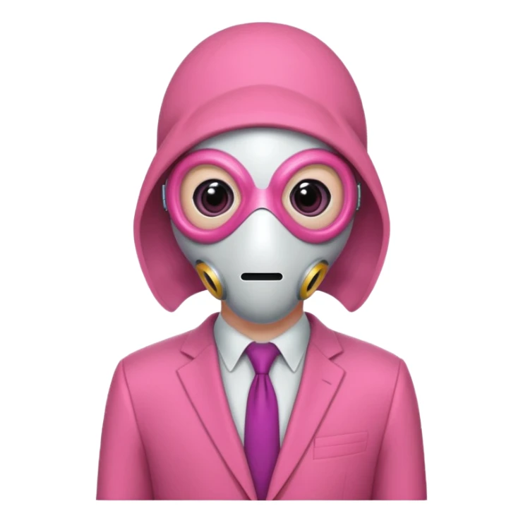 quid Game Guard — Circle mask (pink suit) sticker