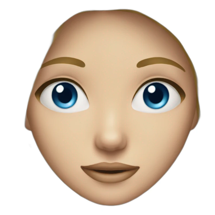 A girl Blonde with blue eyes sticker