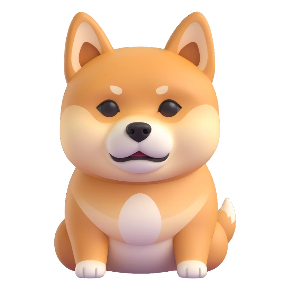 shiba inu sad sticker