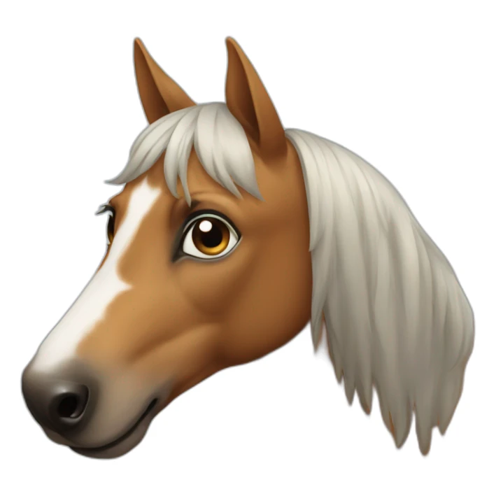 Dog horse sticker
