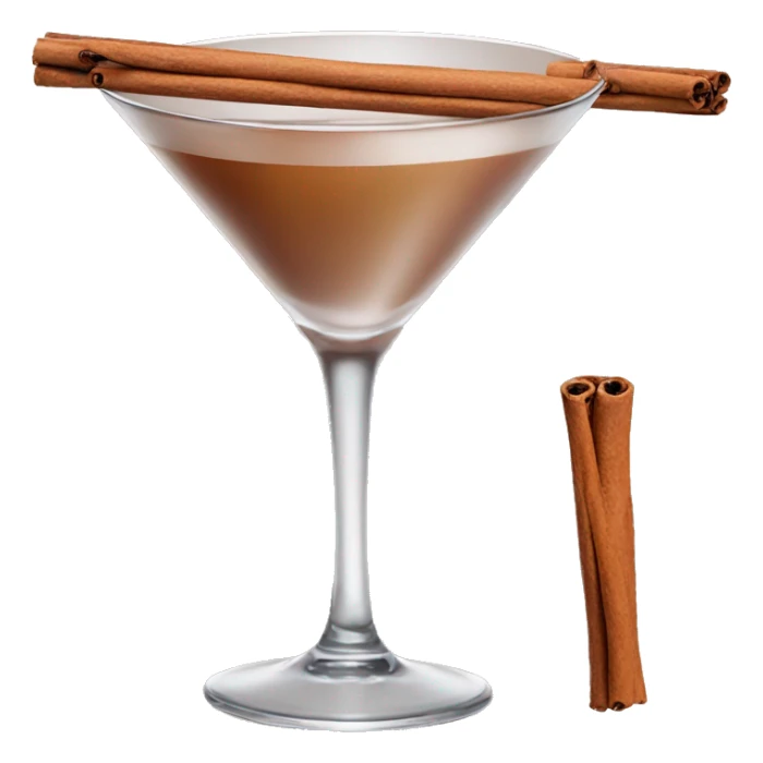 cinnamon martini with only 1 cinnamon stick sticker